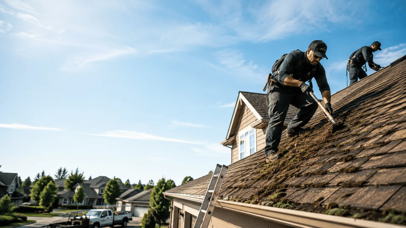 Roof Moss Removal in Sublette, IL near me